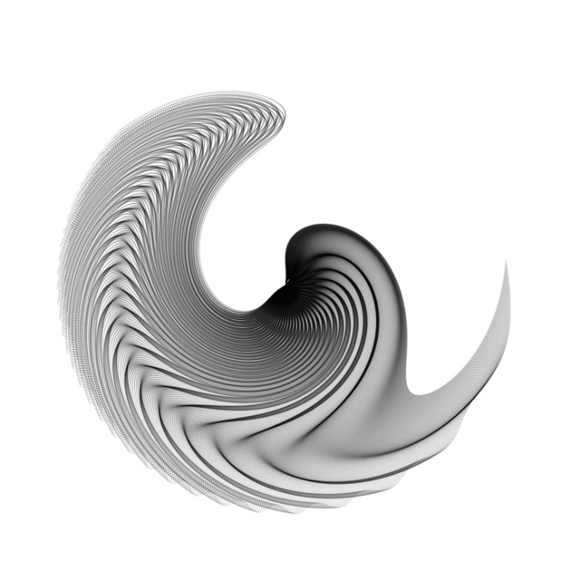 Curves generated from a highly randomized geometric pattern