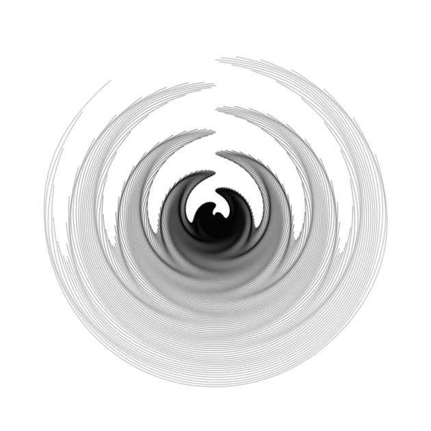 Curves generated from a highly randomized geometric pattern