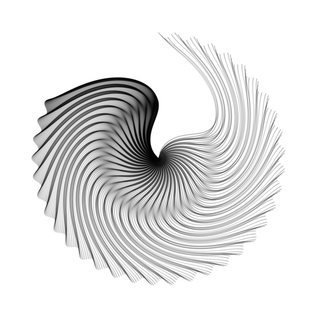 Curves generated from a highly randomized geometric pattern