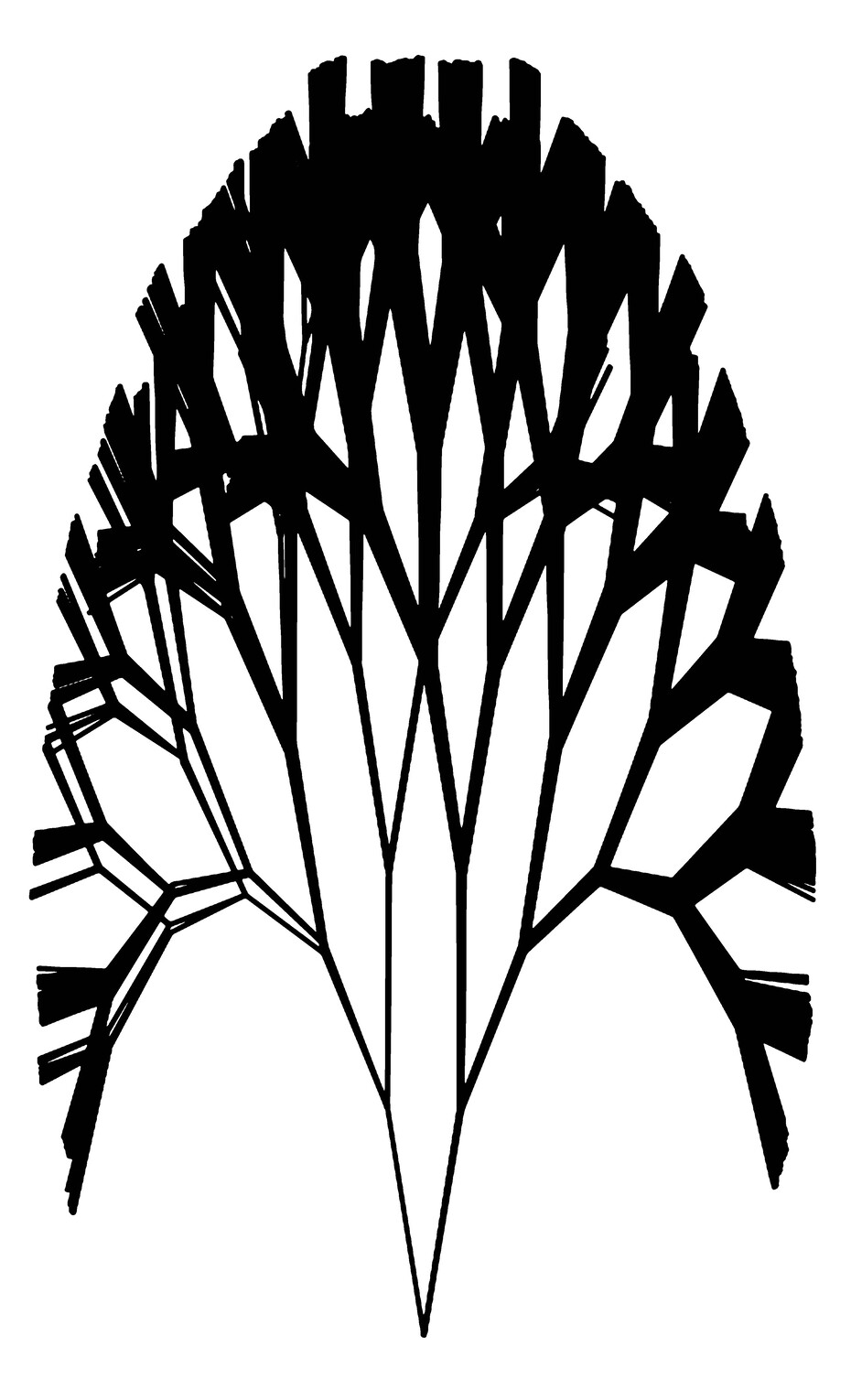 Treeangle: A geometric pattern in the shape of a tree